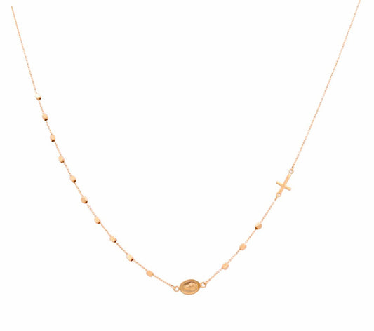 14K Yellow Gold Rosary Chain / Size: 17" / Weight: 2.3gr / CCCH4RS-1