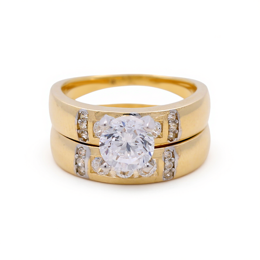 14K Yellow Gold Women’s Bridal Set / Stone: Cz / Size: 7 / Weight: 5.1GR / CEEWR4BS-30