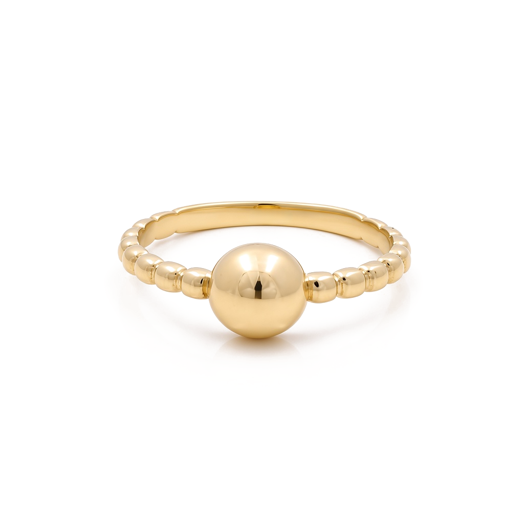 10K Yellow Gold Fashion Women's Ring / Size: 9 / Weight: 1.8 GR / DQWR0FS-58