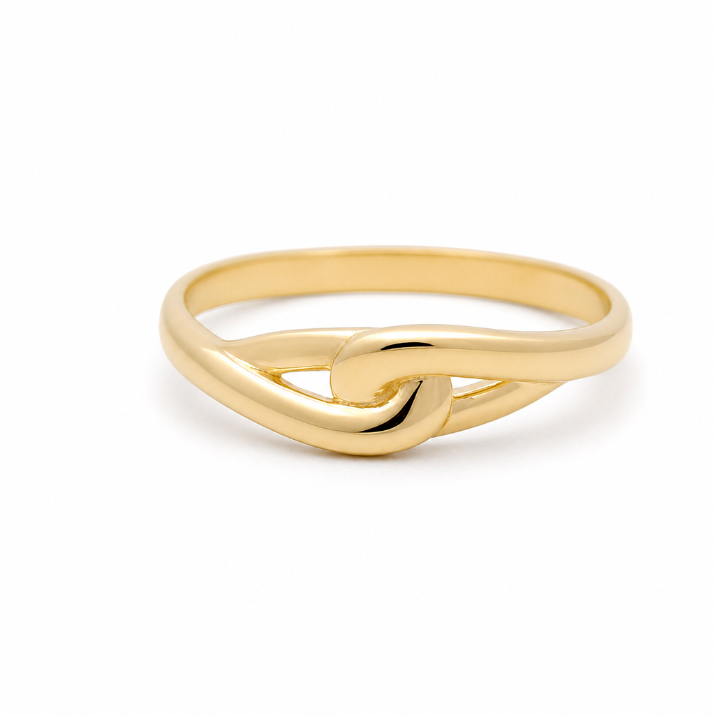 10K Yellow Gold Fashion Women's Ring / Size: 8 / Weight: 1.4 GR / DQWR0FS-78