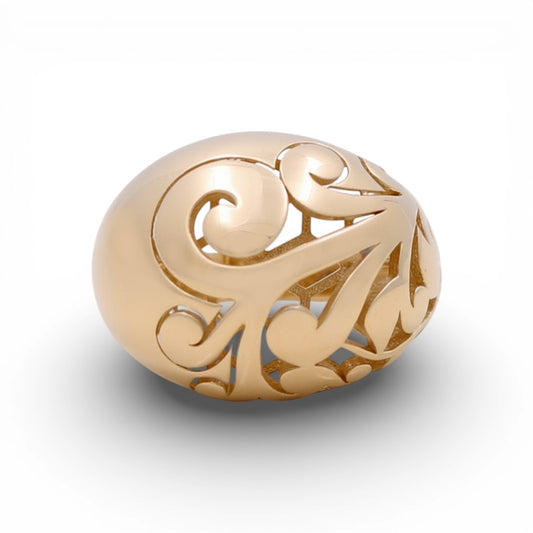 14K Yellow Gold Fashion Women's Ring / Size: 7.75 / Weight: 4.5 GR / Y25-489