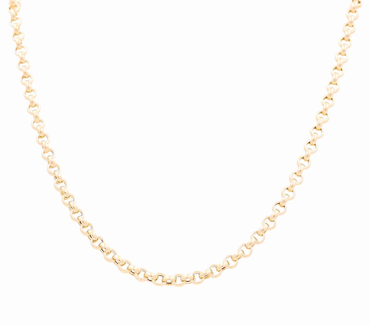 14K Yellow Gold Italian Rolo Necklace / Size: 18" / Weight: 11.9 GR / 122-00885