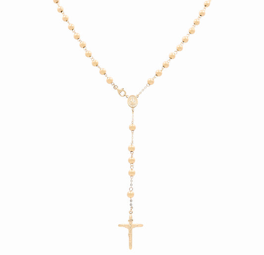 14K Yellow Gold Rosary / Size: 24" / Weight: 14.2 GR / 028-11106