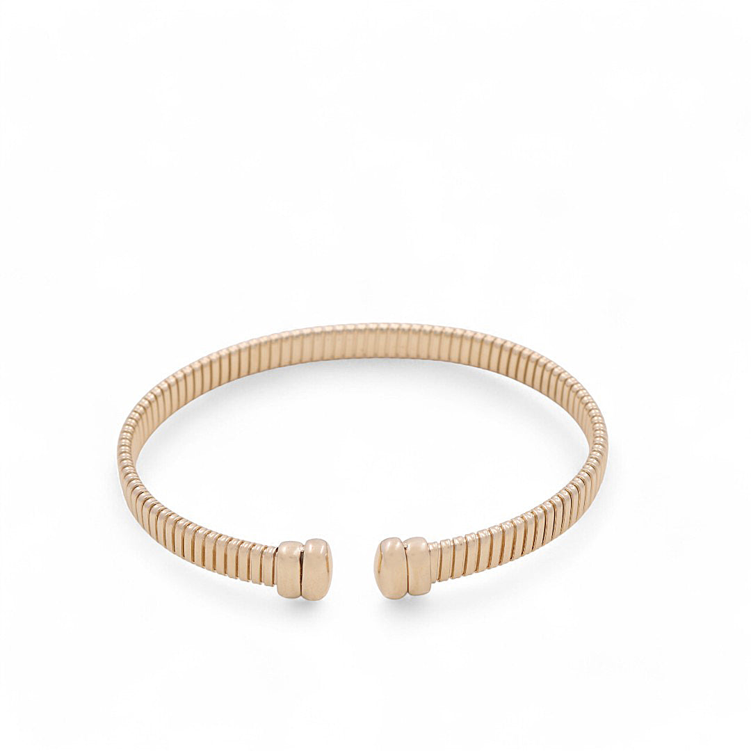 14K Yellow Gold Fancy Bangle Bracelet / Weight: 14 GR  / CCBB4OM