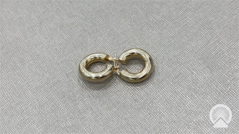 14K Yellow Gold Women’s Plane Hoop Earrings / Size:5mm / Weight: 2.7gr/ CCEH4PL5