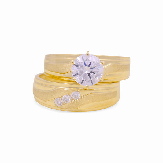 14K Yellow Gold Women’s Bridal Set / Stone: Cz / Size: 7 / Weight: 5.2 GR / KEEWR4BS-16