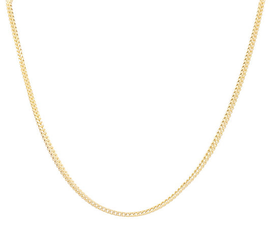 10K Yellow Gold Franco Redondo Link Chain  / Size: 1mm-16'' / Weight: 2.1gr / CSCH0FR1-16