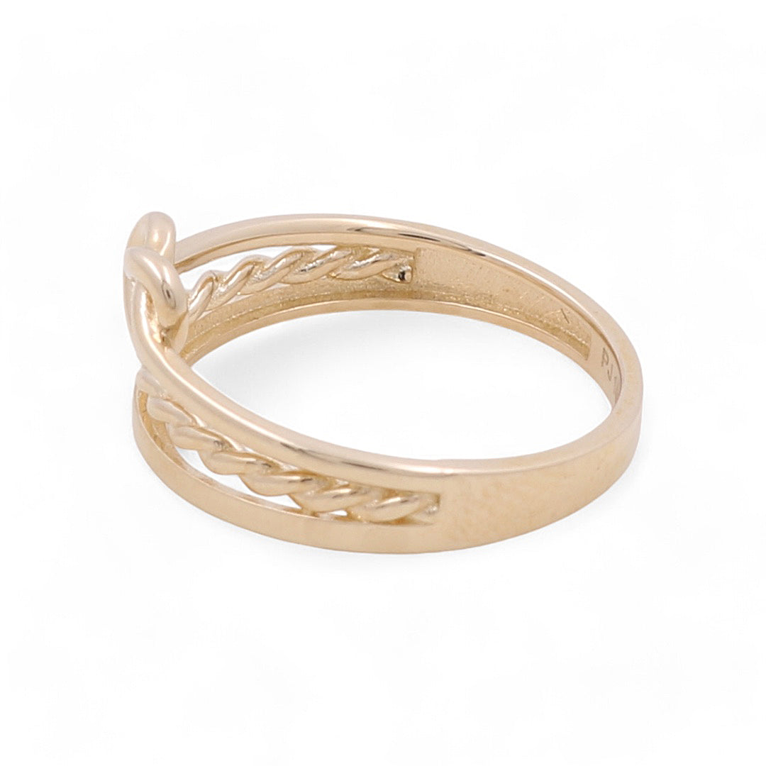 14K Yellow Gold Women’s Fashion Ring / CZ / Weight: 2.6 GR / COWR4FS-106