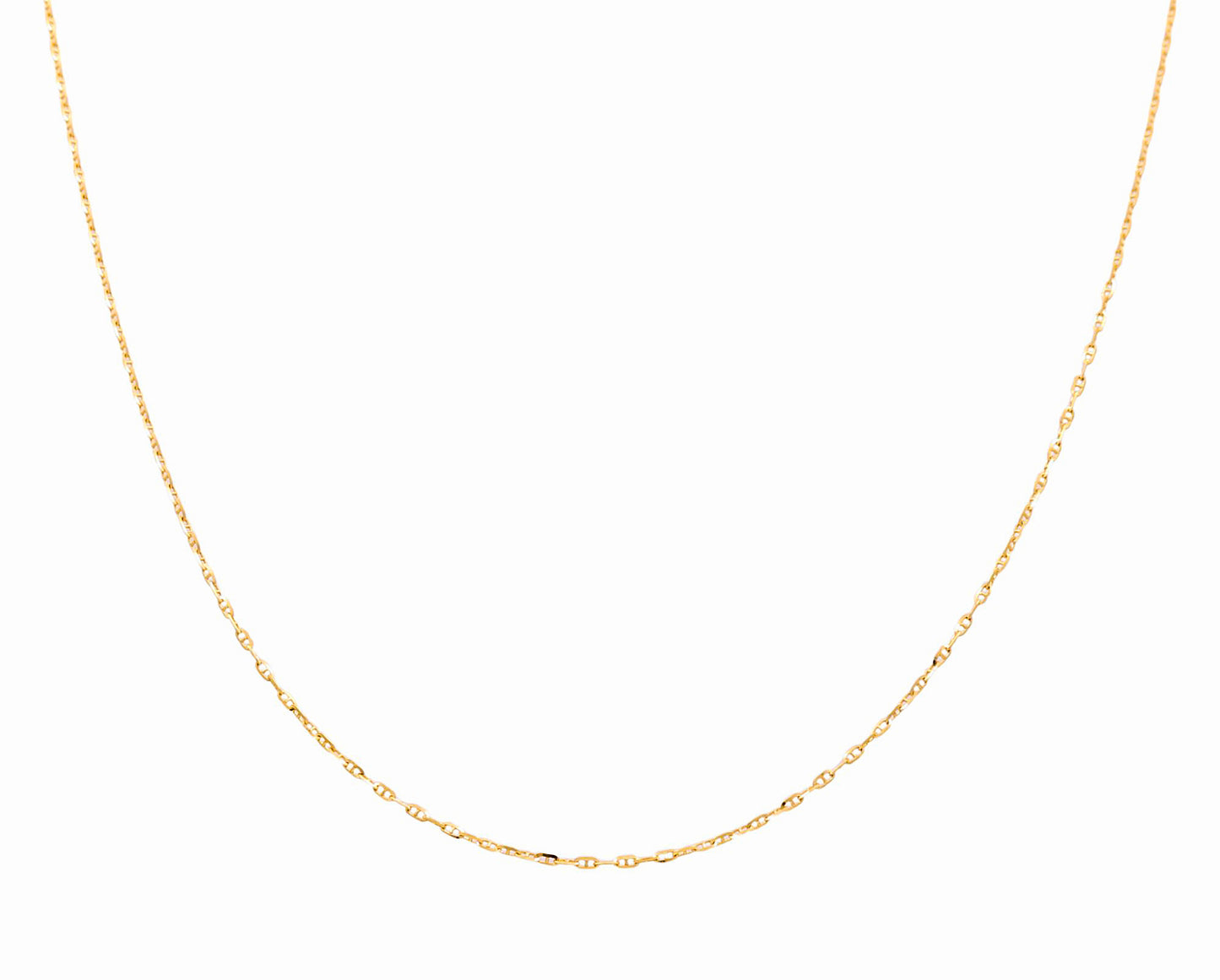 14K Yellow Gold Italian Mariner Chain / Size: 1mm 18" /  655-10151