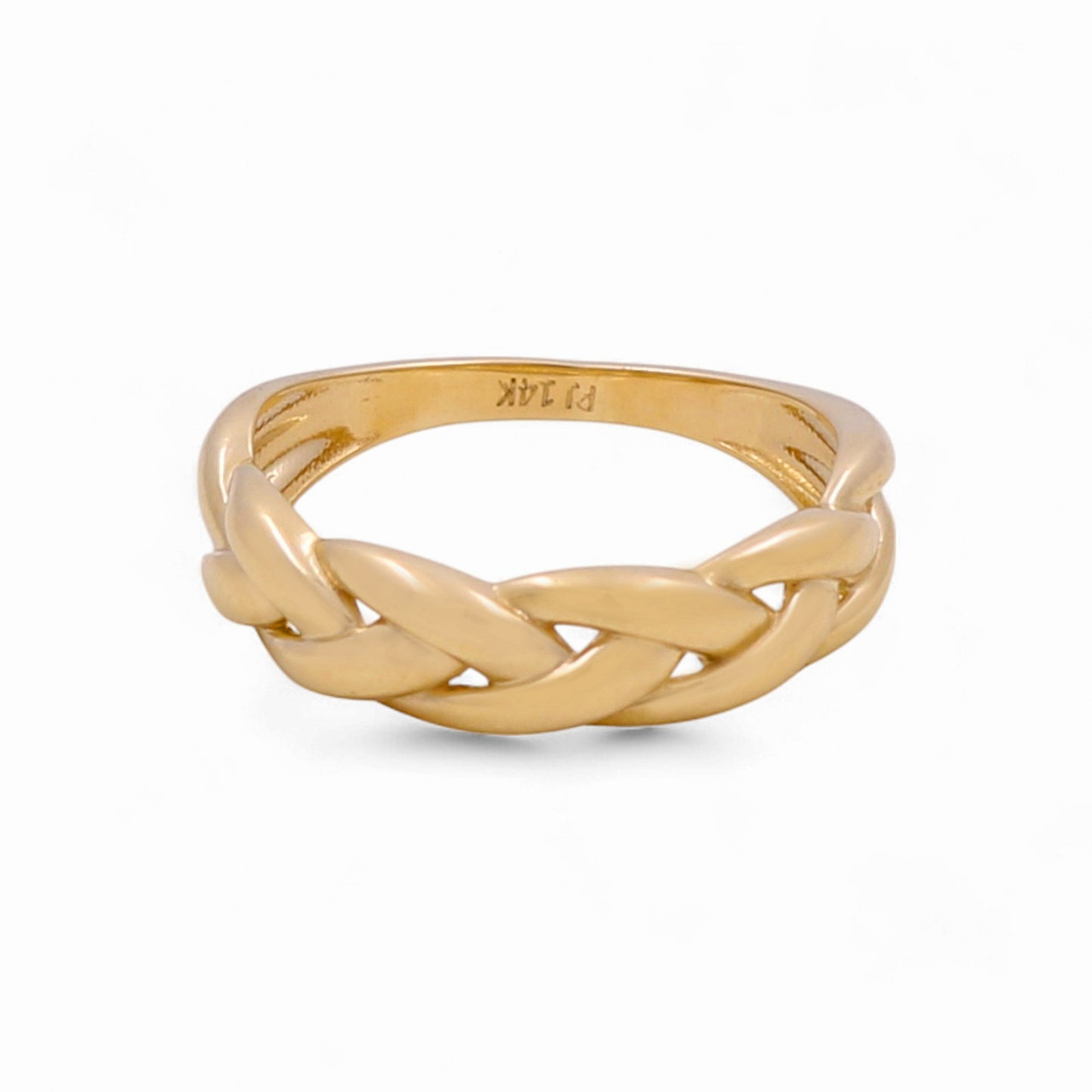 14K Yellow Gold Fashion Women's Ring / Size: 7.5 / Weight: 2 GR / DPWR4FS-23