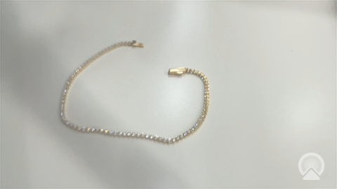 14K Yellow Gold Tennis Link Bracelet with Cz / Size: 2mm 7" / Weight: 3.2GR / BCFWB4FS-1