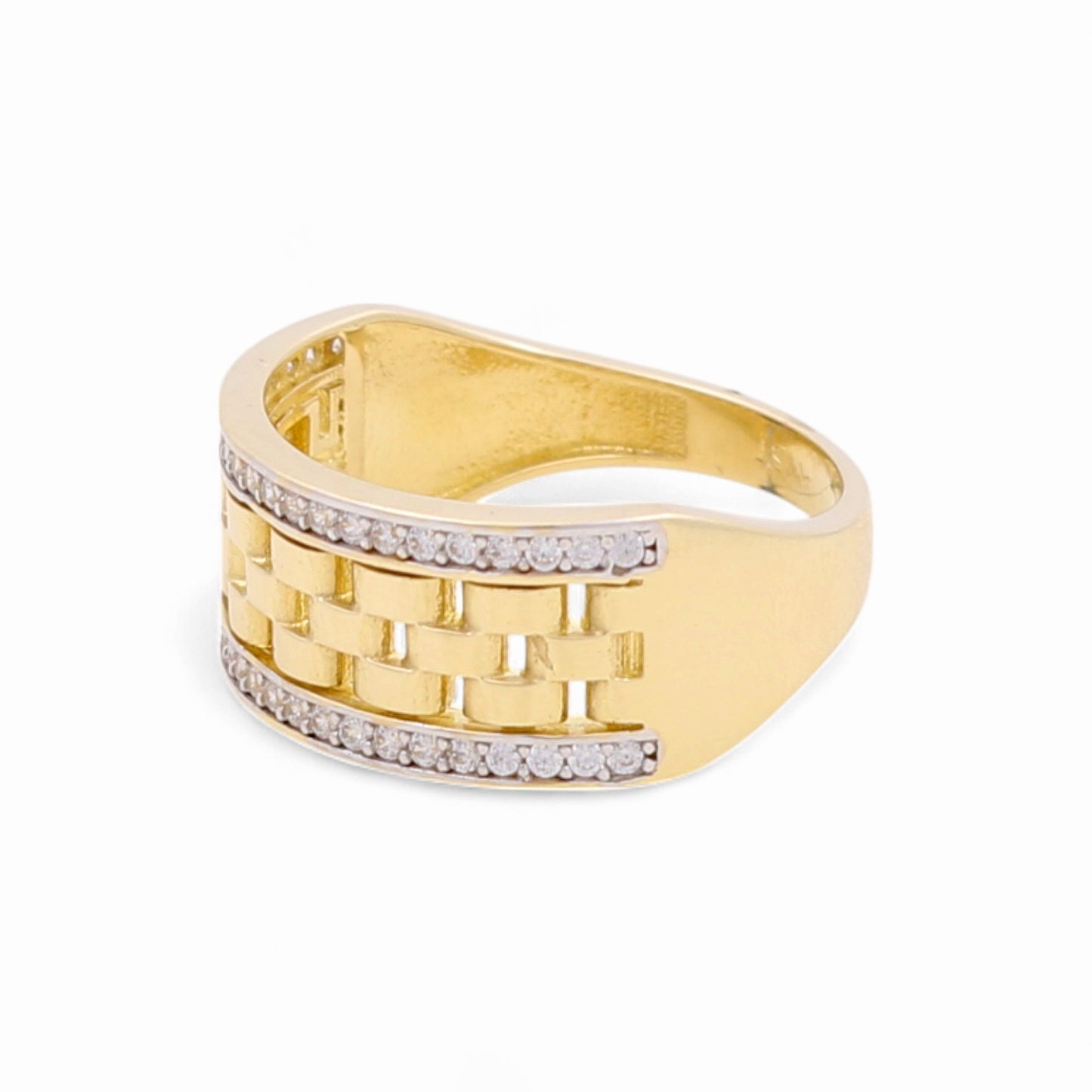 14k Fashion Women's Ring with Cz  / Size: 7 / Weight 3.8 GR / COWR4FS-5