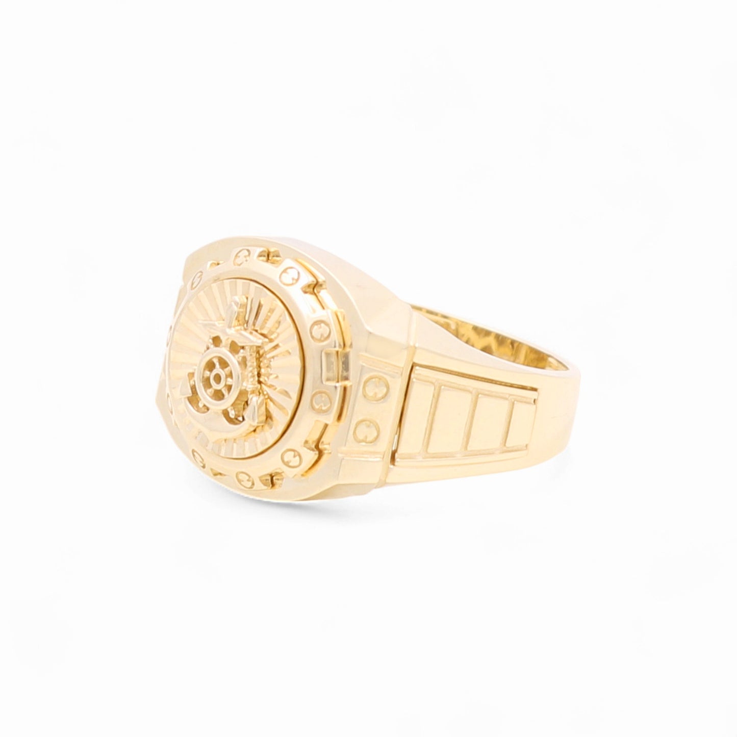 10K Yellow Gold Anchor Men's Ring / Size: 11 / Weight: 7.1 GR / 711-99999