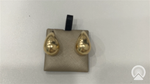 14K Yellow Gold Drops Stud Earrings /Size Large / Weight 6gr / COES4DR