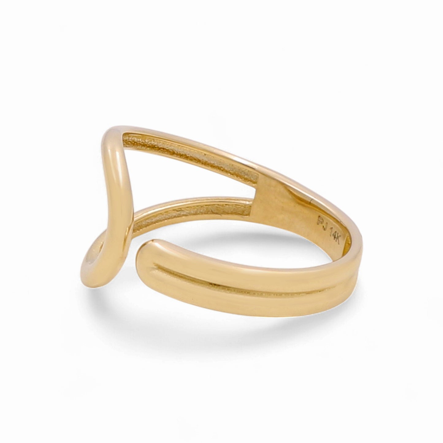 14K Yellow Gold Fashion Women's Ring / Size: 7 / Weight: 1.8 GR / DPWR4FS-21