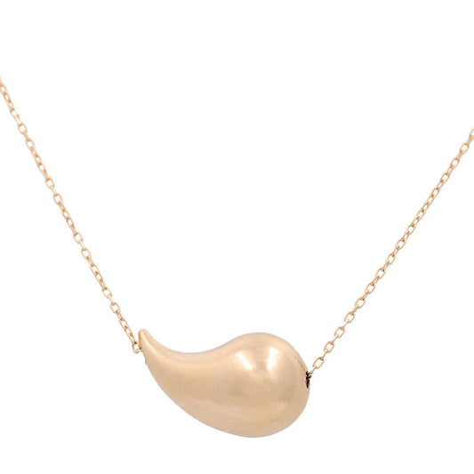 14K Yellow Gold Medium Drop Necklace / Size: 18” / Weight: 3.7 GR / COCH4DR-1