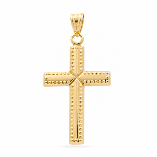 10K Yellow Gold Fashion Cross Pendant / Weight: 2 GR / DQPD0CS-7