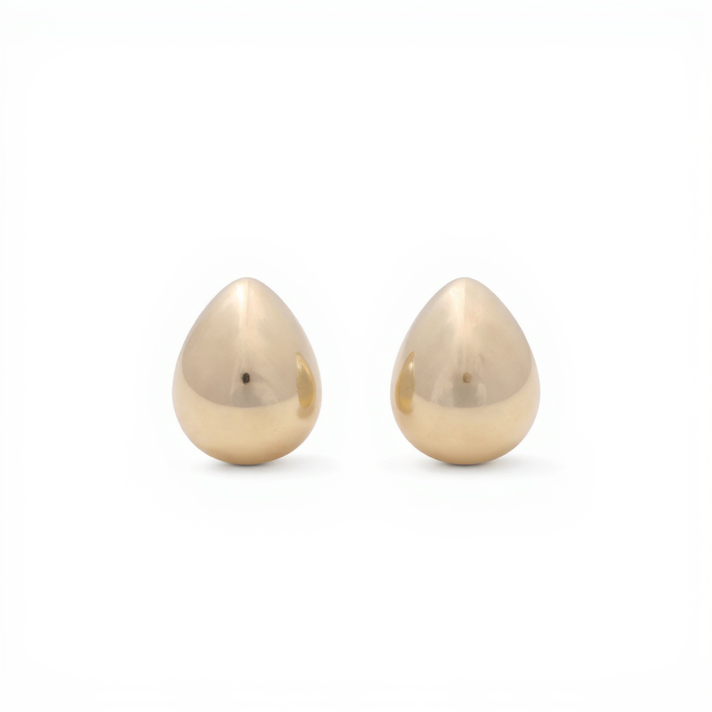 10K Yellow Gold Fashion Women's Drops Earrings / Weight: 3.1 GR / CQED0FS