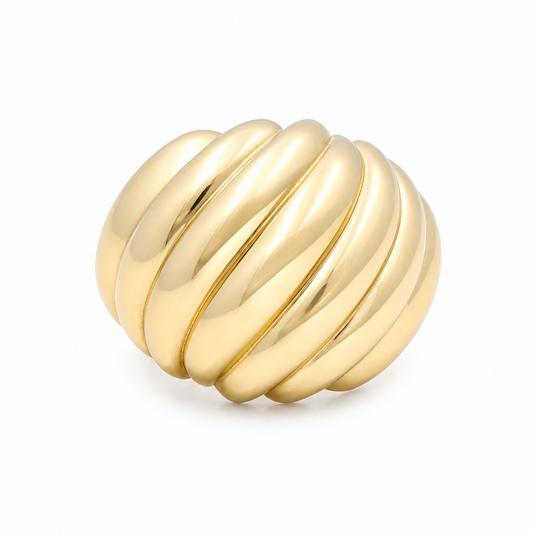 10K Yellow Gold Fashion Women's Ring/ Size: 7 / Weight: 3.4 GR / DQWR0FS-111