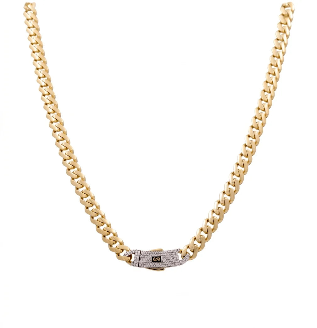 10K  Yellow Gold Semisolid Monaco Chain / Size: 6.5mm-18'' / Weight: 13.2GR / CSCH0MON6.5-18
