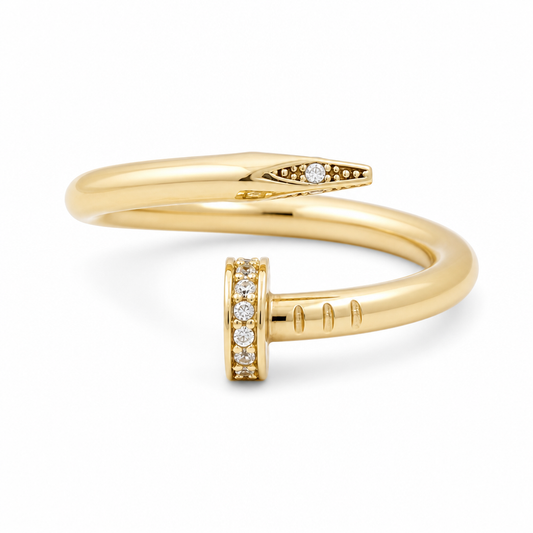 10K Yellow Gold Fashion Women's Nail Ring / Size: 7.5 / Weight: 1.5 GR / DQWR0NL