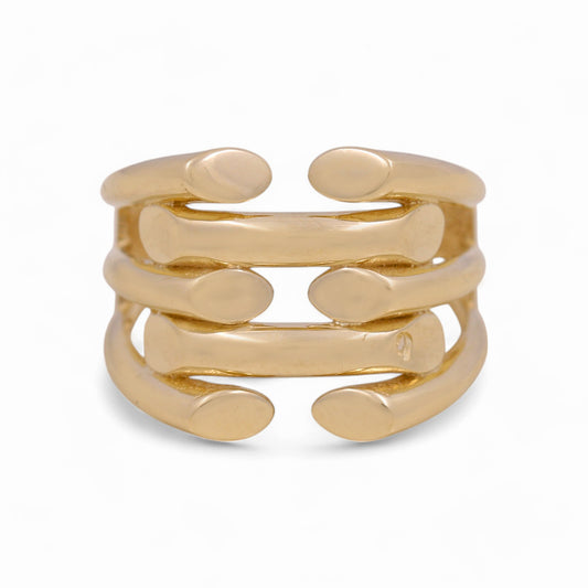 14K Yellow Gold Fashion Women's Ring / Size: 6.5 / Weight 3.5 GR / DOWR4FS-1