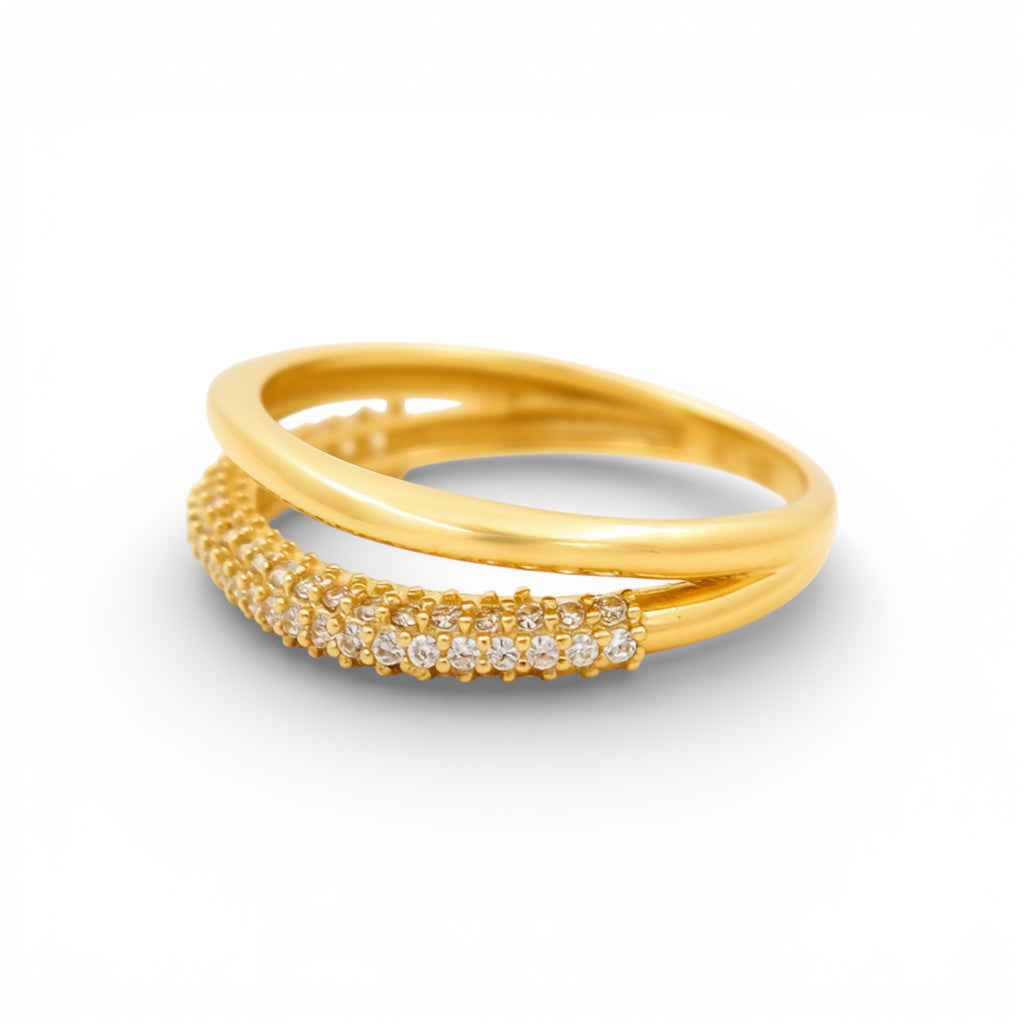 14K Yellow Gold Fashion Women's Ring / Stone: Cz / Size: 7.25 / Weight: 2.1 GR / Y25-1297