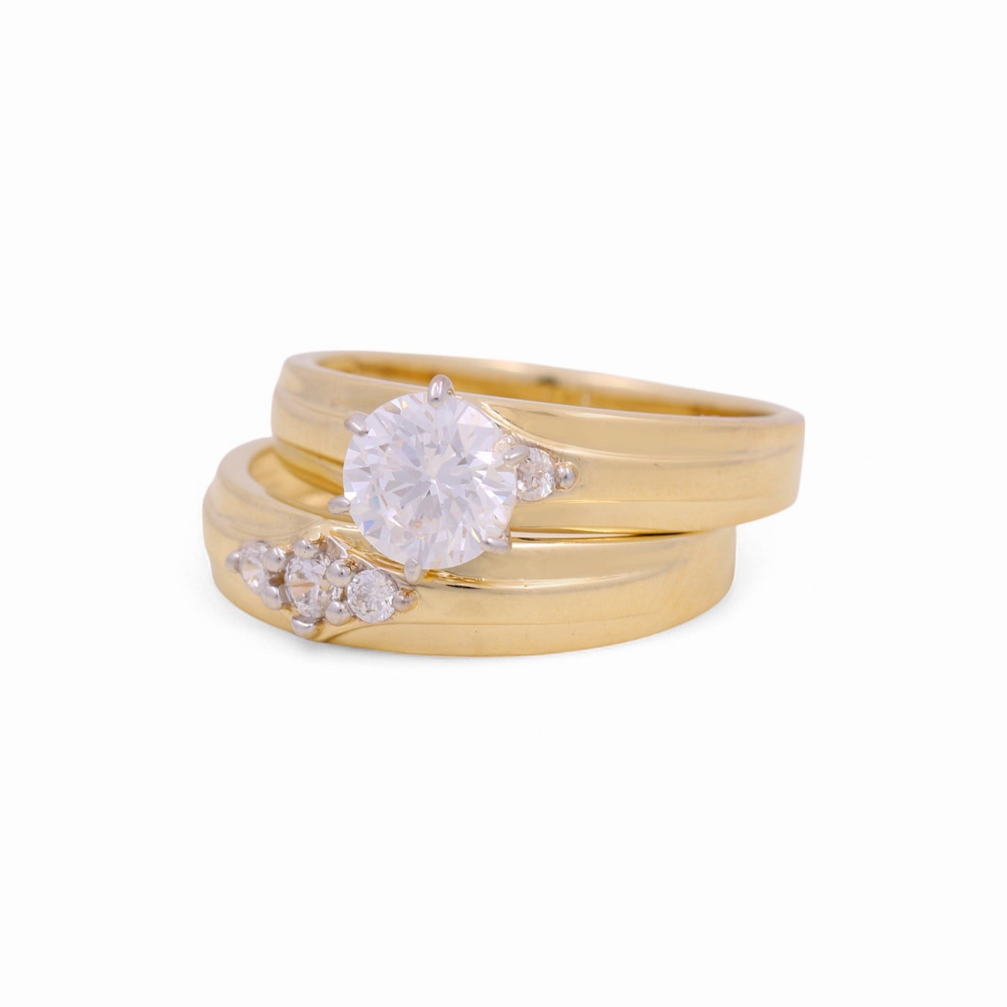 14K Yellow Gold Women’s Bridal Set / Stone: Cz / Size: 7 / Weight: 5.4 GR / KEEWR4BS-11