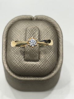 KEWR4ER-18 14k K Cz Size 7sz Weight 2.3gr Engagement Women Ring