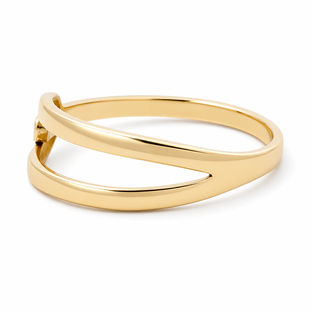 14K I Yellow Gold Fashion Women's Rings / Size: 7.25 / Weight:1.3 GR / 139-04307