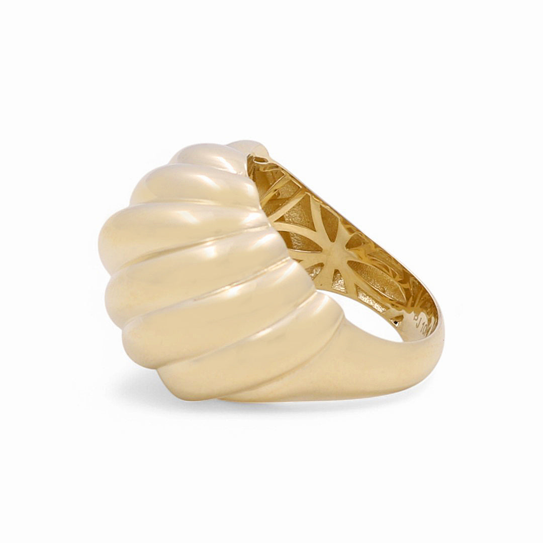 10K Yellow Gold Fashion Women's Ring / Size: 7.5 / Weight: 4.7 GR / DPWR0FS-19
