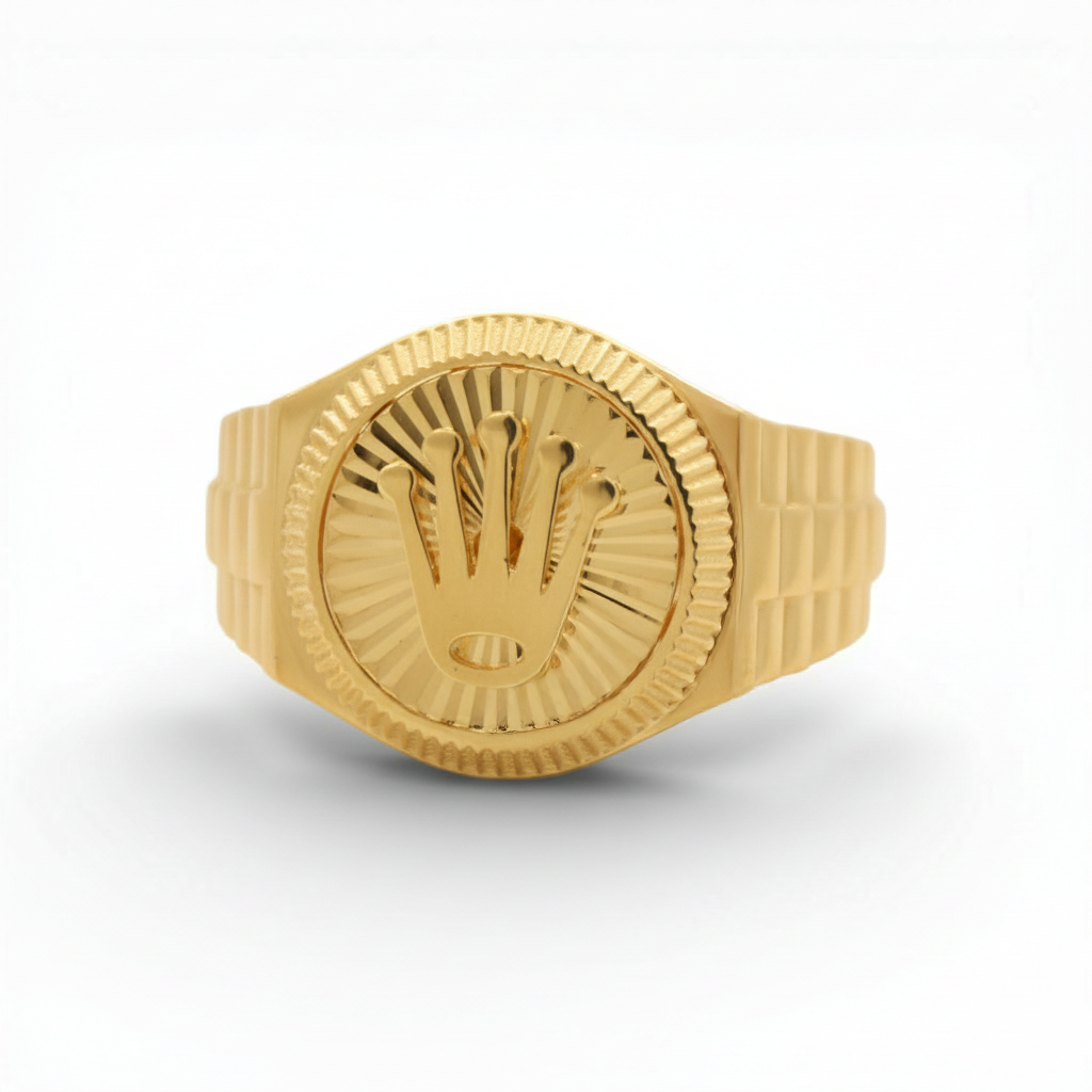 10K Yellow Gold Rx Men's Ring / Size: 11 / Weight: 4.5 GR / DQMR0RX