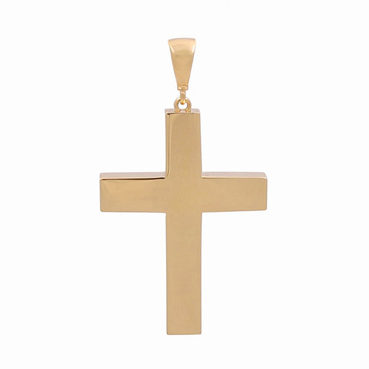 14K Yellow Gold Plane Cross Pendant / Weight: 2 GR / 636-00746