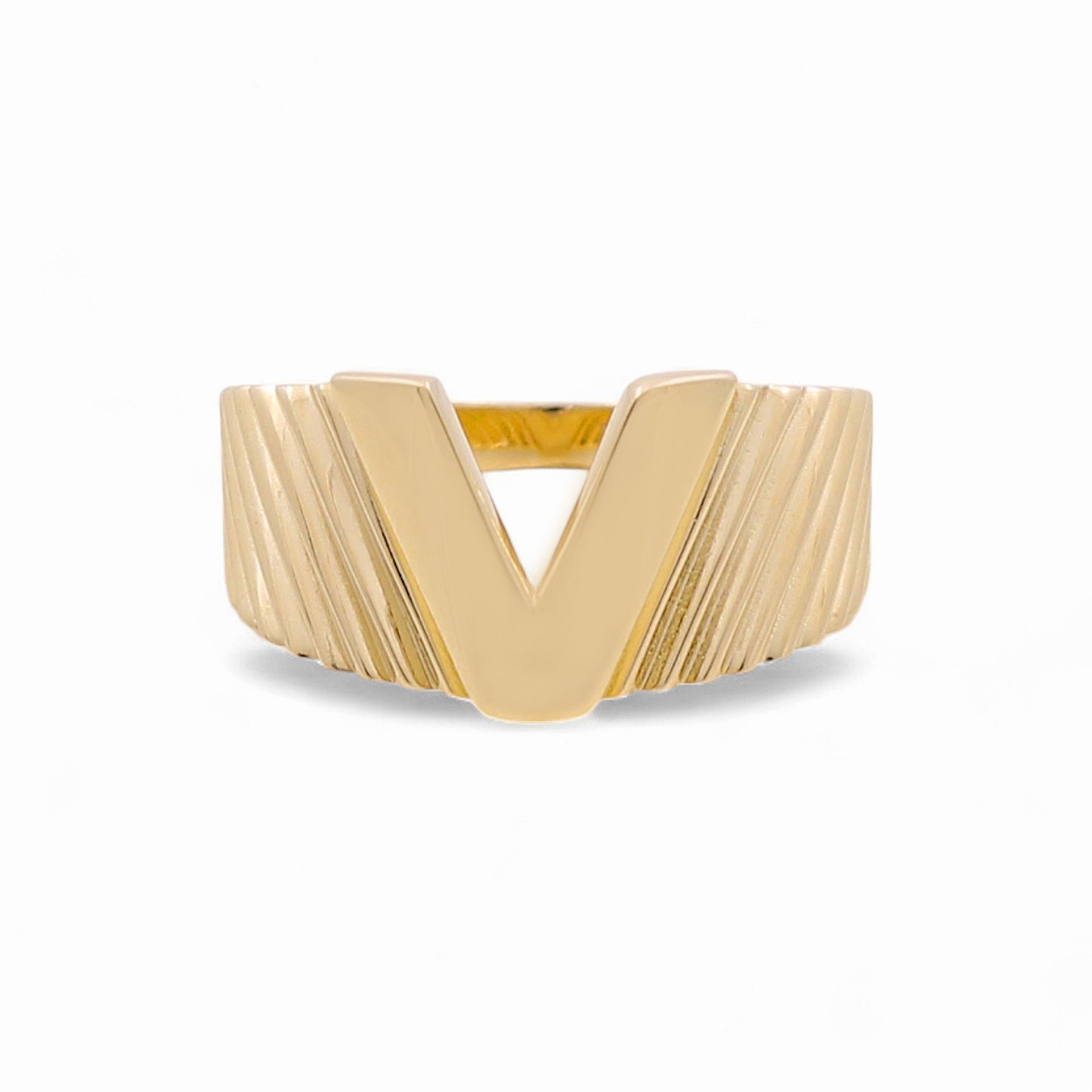 14K Yellow Gold Fashion Women's Ring / Size:8.5 / Weight: 2.1 GR / DQWR4FS-35