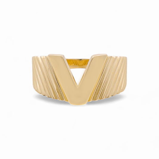 14K Yellow Gold Fashion Women's Ring / Size:8.5 / Weight: 2.1 GR / DQWR4FS-35
