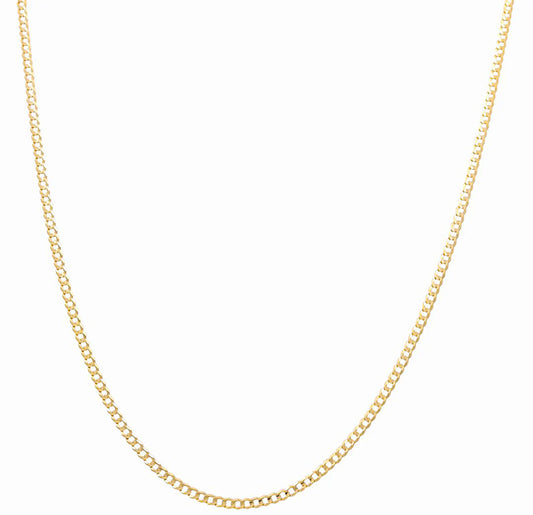 10K Yellow Gold Curb Chain / Size: 6mm 22" / Weight: 19.2 GR / K483CL-22