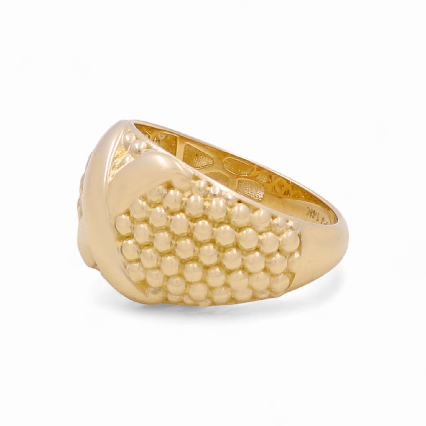 14K Yellow Gold Fashion Women's Ring / Size: 7 / Weight: 3.5 GR / DPWR4FS-15