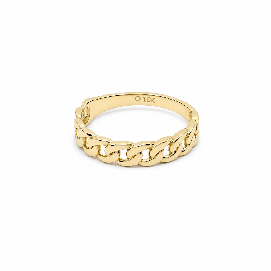 10K Yellow Gold Fashion Women's Ring / Size:7 / Weight: 1.4 GR / DQWR0FS-115