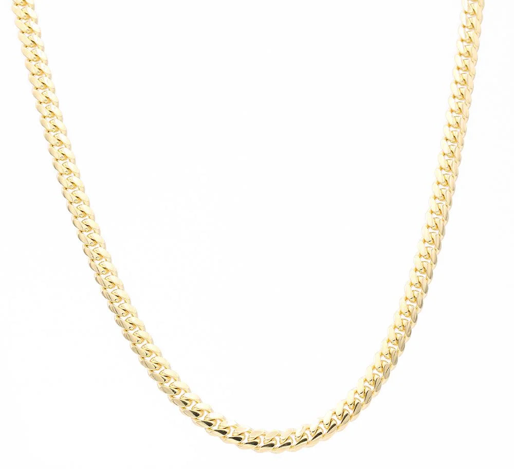10K Yellow Gold Solid Cuban Link Chain / Size: 5mm 24" / Weight: 42.5 GR / SCCACH0CL5-24