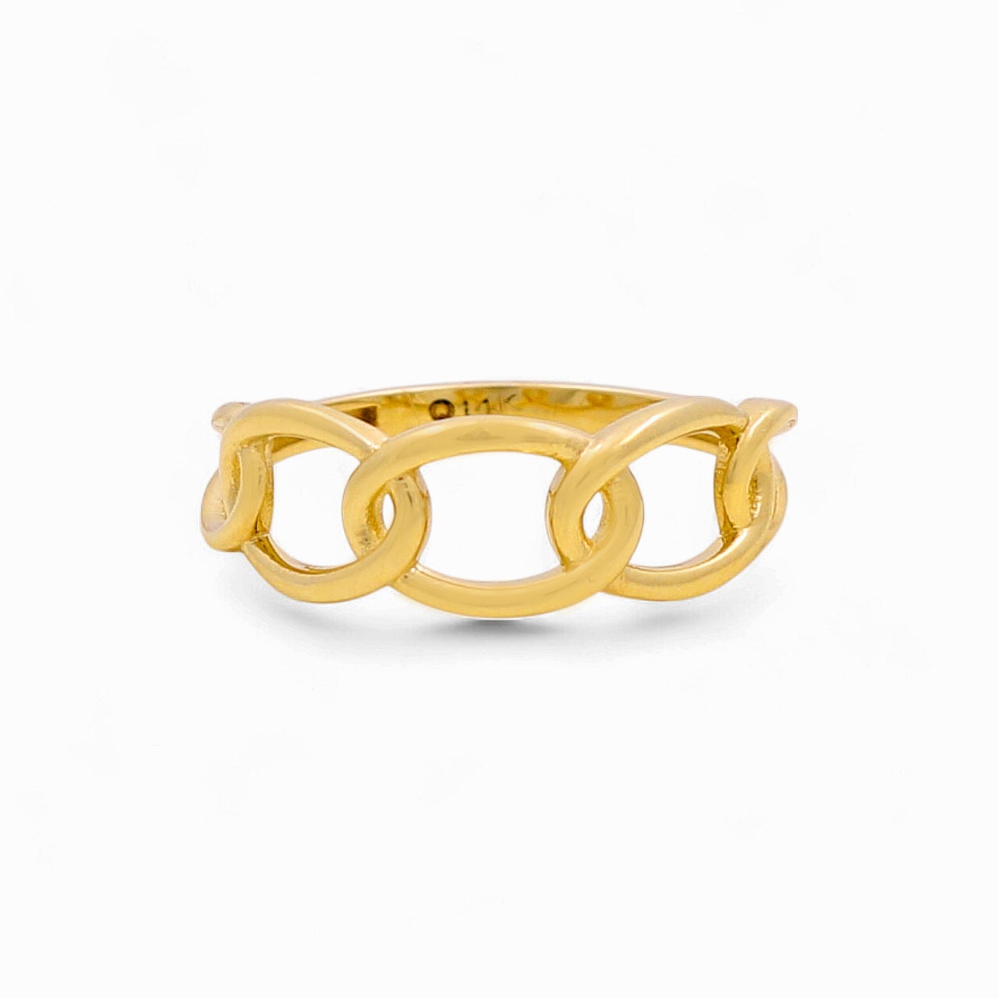 14K Yellow Gold Fashion Women's Ring / Size: 8.5 / Weight: 1.7 GR / DQWR4FS-29