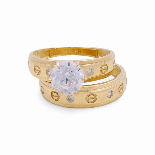 14K Yellow Gold Women’s CT Bridal Set / Stone: Cz / Size: 7.5  / Weight: 4 GR / CPWR4BSCT