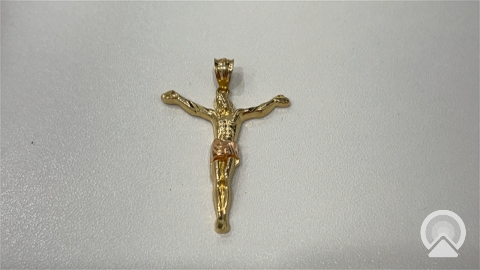 14K Yellow and Rose Gold Christ Pendant / Weight 3.6gr / COPD4CR