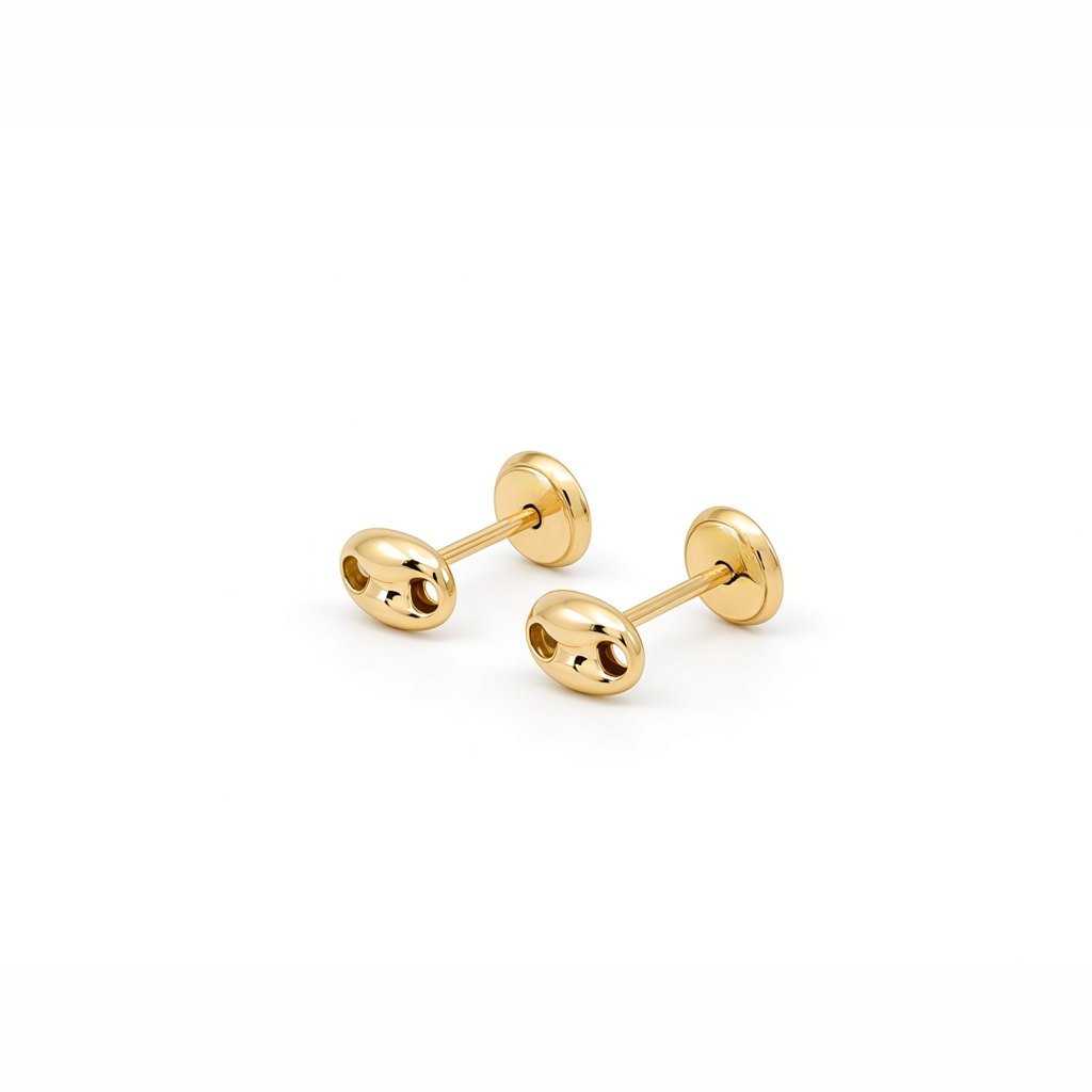 14K Yellow Gold Fashion GG Earrings / 6-A69601P4