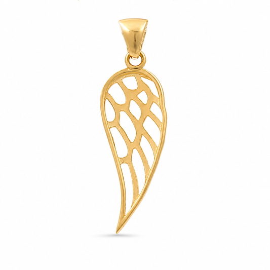 10K Yellow Gold Angel Wings Pendant  / Weight: 0.6 GR / DQPD0ANG