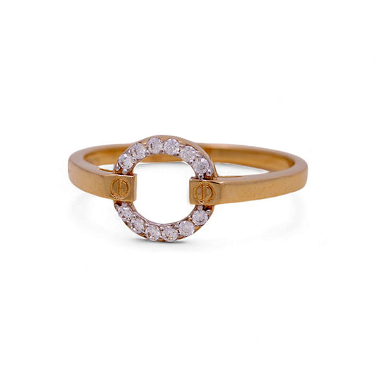 14K Yellow Gold Woman’s Fashion Ring / Stone: CZ / Size: 6.5 / Weight: 1.6 GR / IEEWR4FS-2