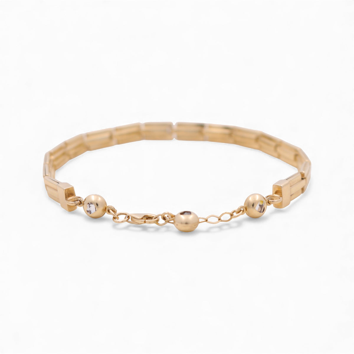 14K Yellow Gold Women's Fashion Bracelet / Size: 7" / Weight: 7.2 GR / COWB4FS-37