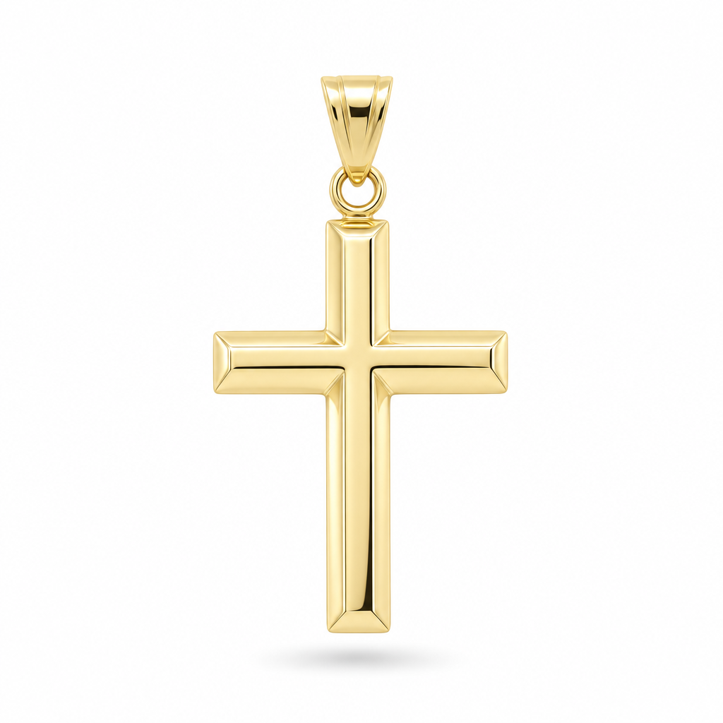 14K  Yellow Gold Cross Pendant / Weight: 2.4 GR / DQPD4CRSS-2