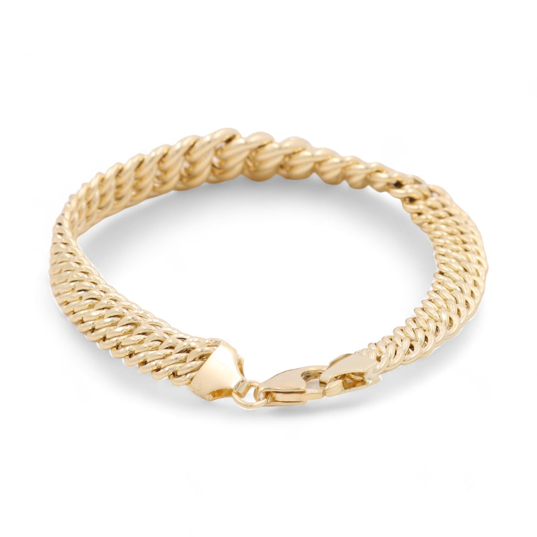 14K Yellow Gold Princess Women’s Bracelet / Size: 7mm 7.5” / Weight: 12.3GR / DSWB4PR15
