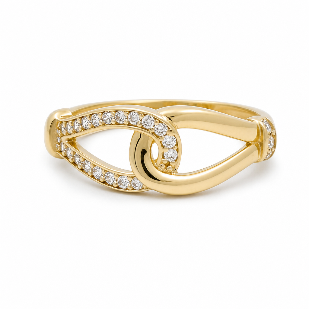 10K Yellow Gold Fashion Women's Ring / Size:7 / Weight: 1.7 GR / CQWR0FS-33