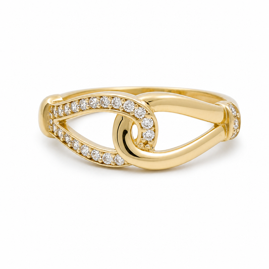 10K Yellow Gold Fashion Women's Ring / Size:7 / Weight: 1.7 GR / CQWR0FS-33